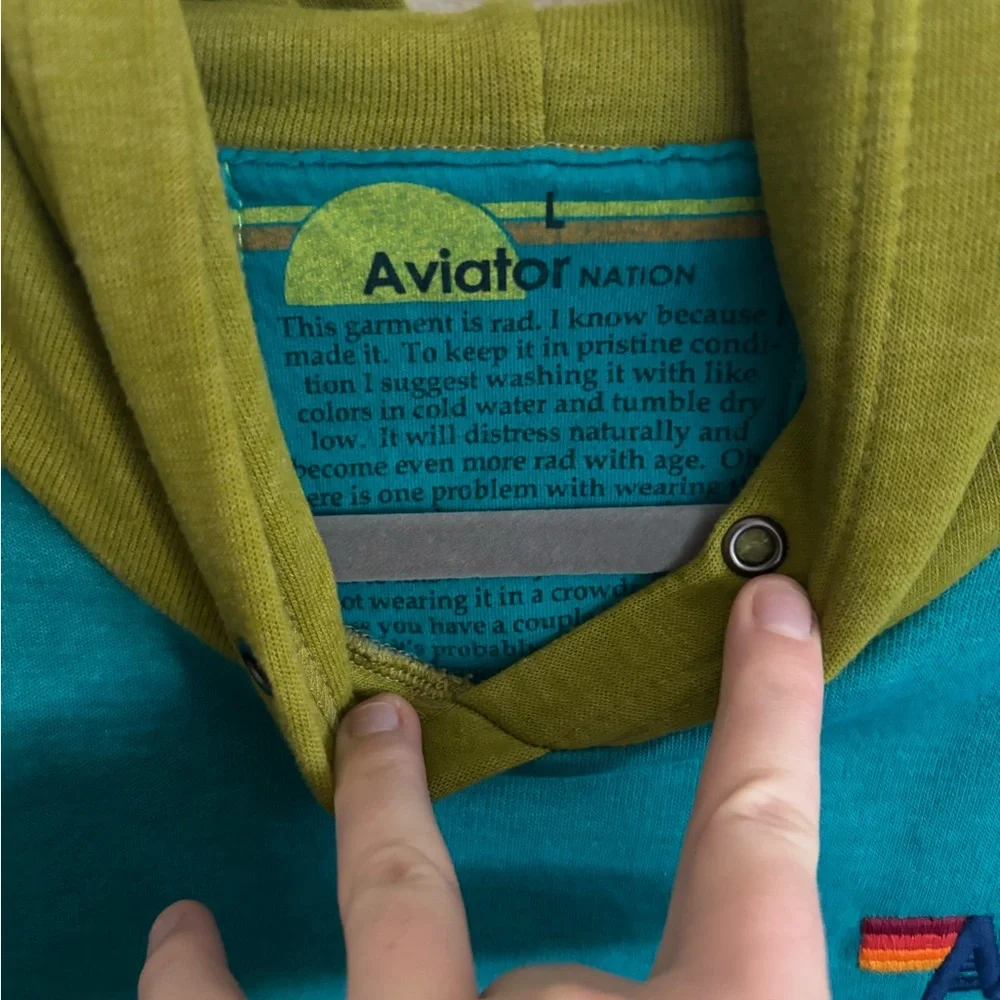 Aviation nation cropped hoodie - Picture 3 of 7
